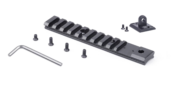 0.037kg Black Picatinny Rail Adição ideal ao equipamento de tiro